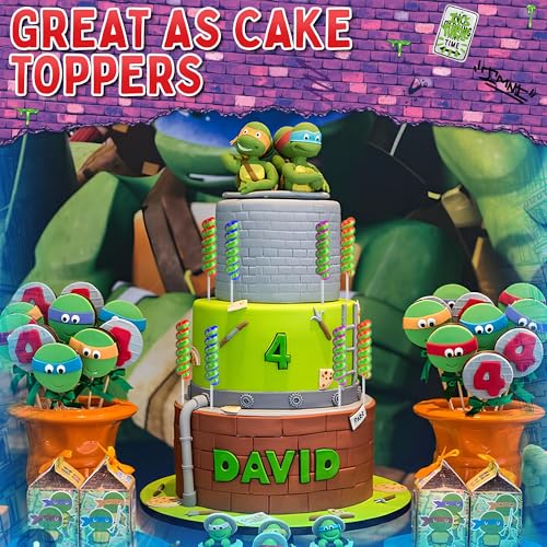 Ninja Turtles Lollipops Swirl 20pk- Ninja Turtle Candy For Ninja Turtle Party Favors & Ninja Turtle Birthday Decorations - Teenage Mutant Ninja Turtle Cake Topper - Tmnt Party Favors - Image 3