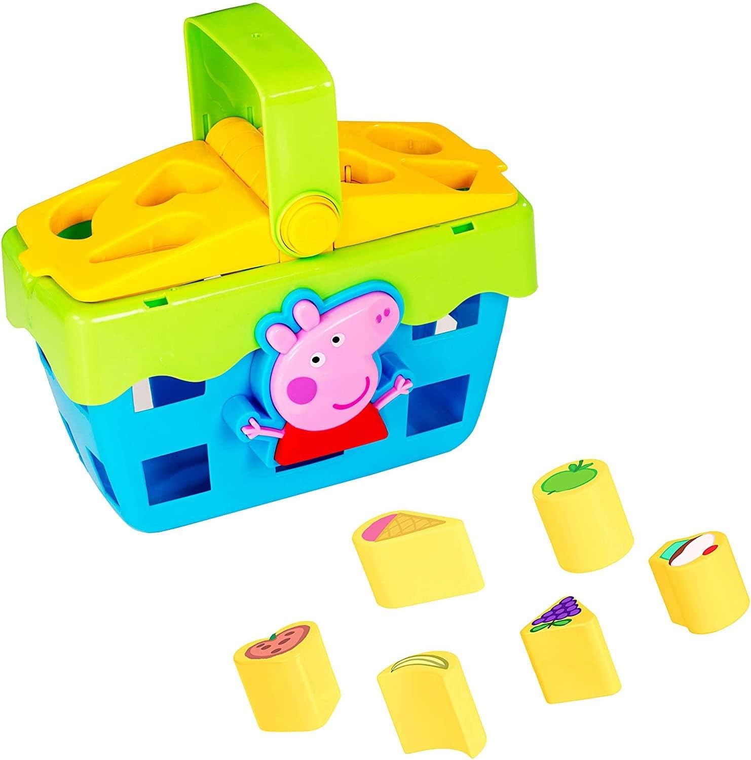 HTI Peppa Pig Shape Sorter Toy Picnic Set | Great Kids Toddler Interactive Learning Teaching Tools Toy Boys & Girls