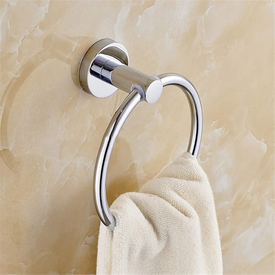 Juego De Accesorios De Baño De 3 Piezas En Acero Inoxidable Dorado: Soporte De Papel, Gancho Y Anillo Para Toallas