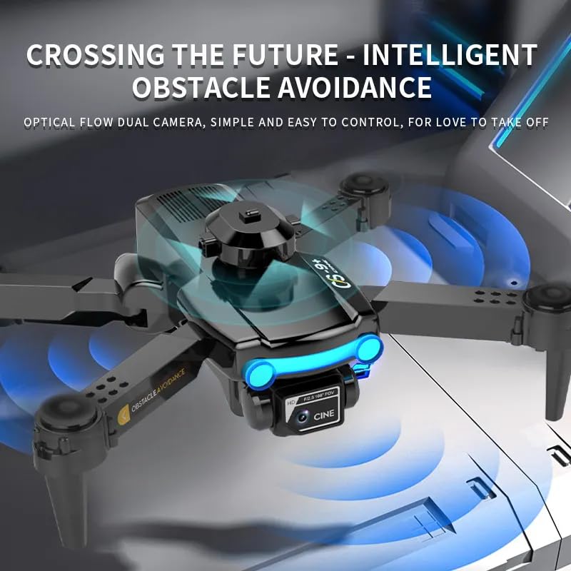 Image of FITIJA-Drone-with-4K-Camera-WiFi-FPV-1080P-HD-Dual-Foldable-RC-Drone-Altitude-Hold-Headless-Mode-Visual-Positioning-Auto-Return-App-Control-Multicolor-4 (D13)