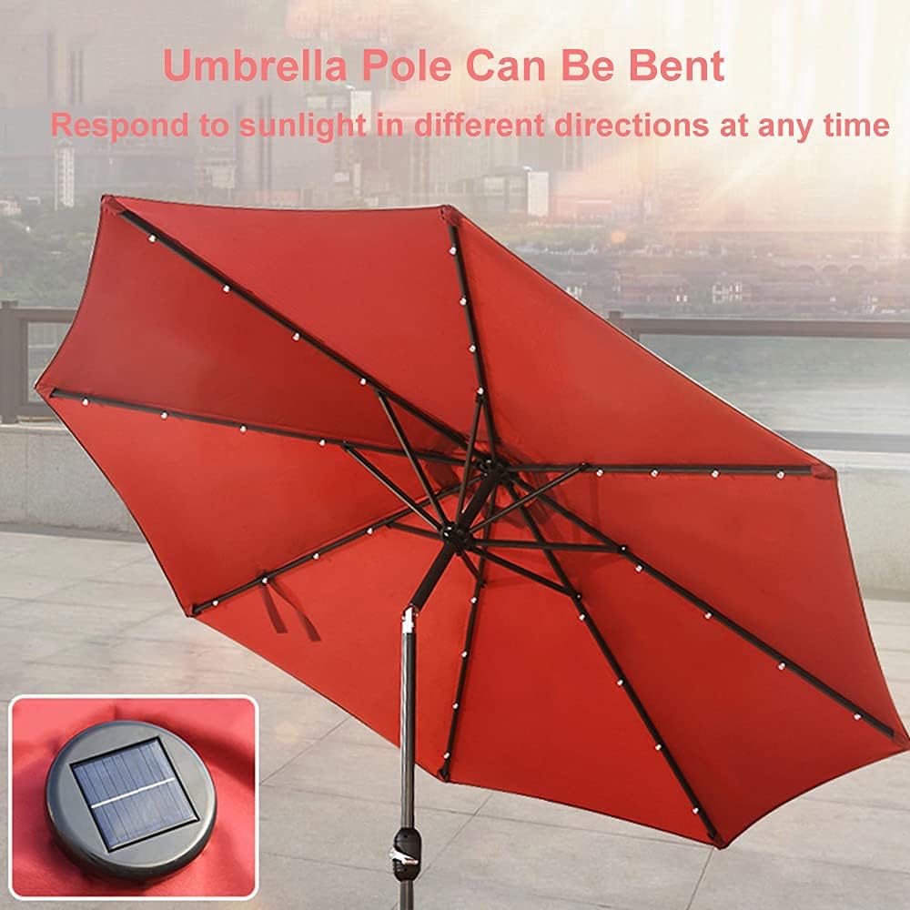 Outdoor Umbrella, Tiltable Garden Patio Parasol, Portable 【シャープナー】