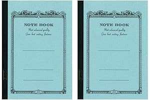 Apica Blank CD15 Light Blue Flexi Cover Notebooks - 7 x 10 inches, 2 Pack