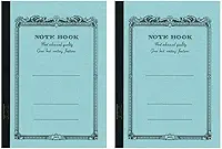 Apica Notebook CD15 azul claro - 17,78 cm x 25,40 cm, light blue, 7"x10" (Pack of 2)