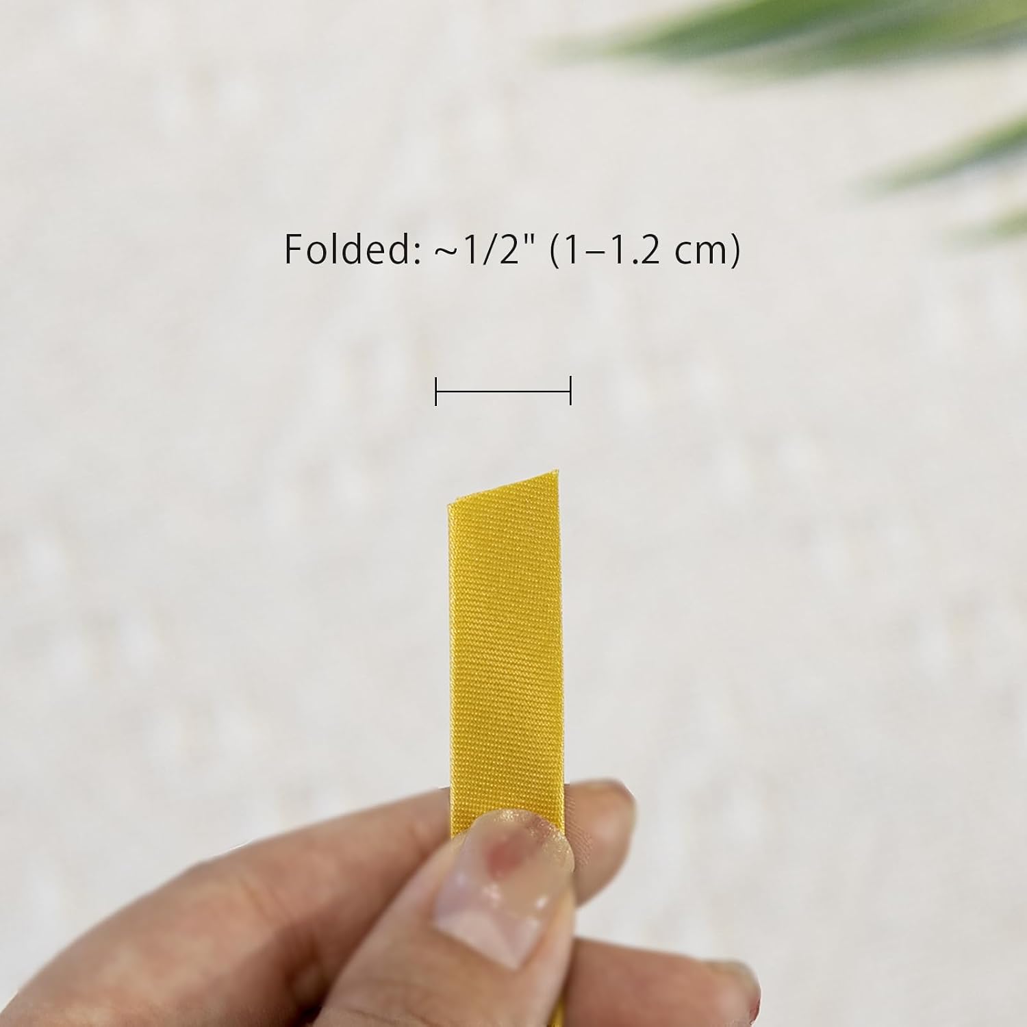 [55 Yards] Double Fold Bias Tape 1/2 Inch (12mm) - Polyester Sewing Binding Tape for Quilting, Blanket Edging, Garment Hemming - Pre-Folded Edge Trim for Fabric, Pillow, Purse, Metallic Gold