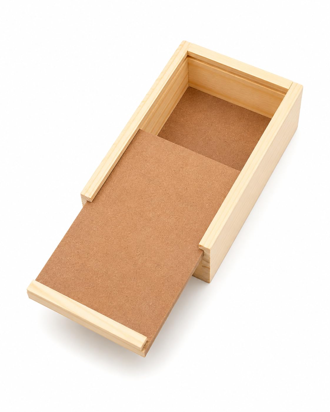 Pack of 3pcs Premium DIY Pine Wood Sliding Box Size: 17.5 × 12.5 × 6 cm| Unfinished Raw Wooden Craft Box for Jewelry, Perfume, Cosmetics, Gift Packaging & Storage-image-41