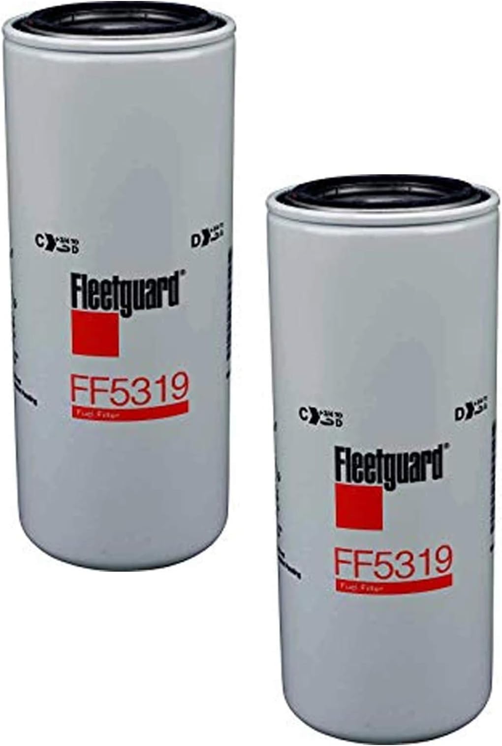 FF5319 Fleetguard Fuel, Spin-On (Pack of 2)