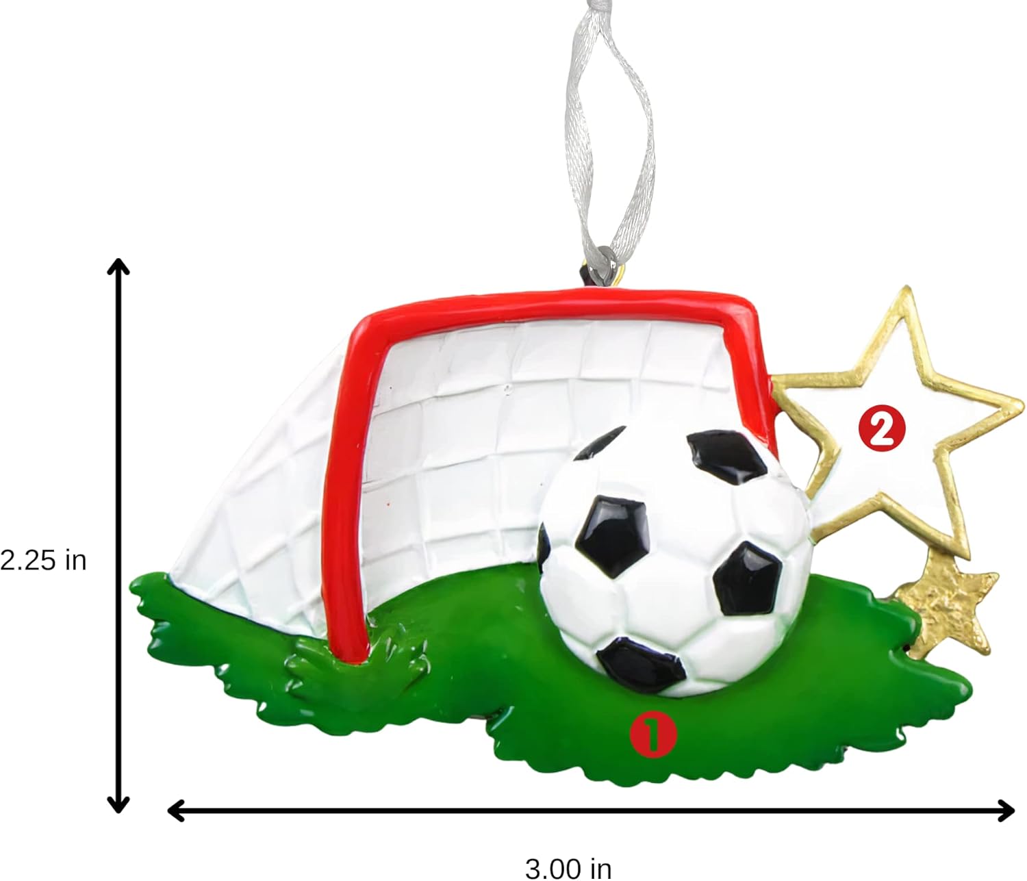 2025 Soccer Christmas Ornament – Personalized Soccer Ball Holiday Keepsake – Custom Soccer Ornament for Kids, Players & Fans – Unique Sports Decoration & Gift for Soccer Lovers (Soccer Ball) - Image 4
