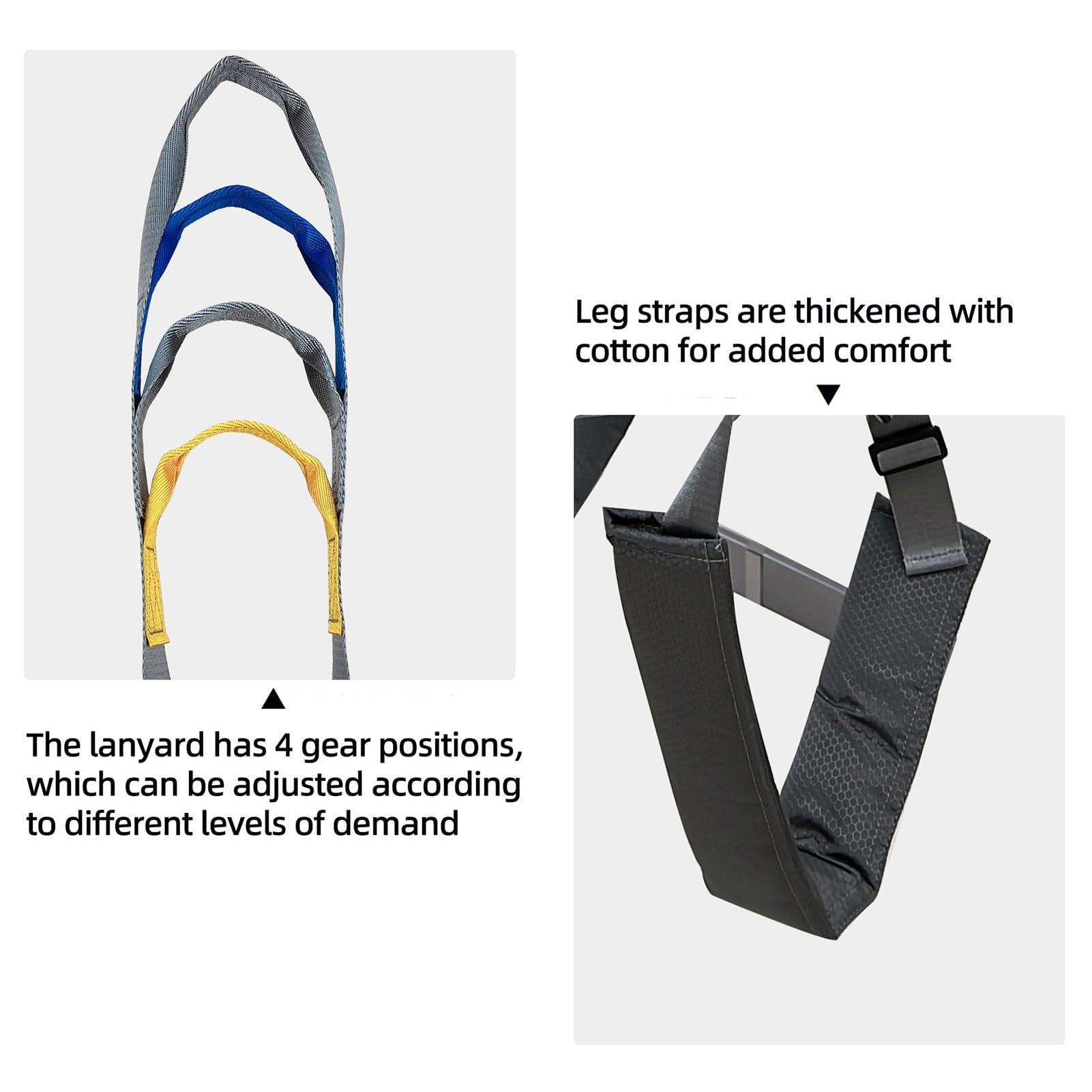 Arnés para traslados, Cinturón de Transferencia - Grúa de Paciente - Pie para Levantar el Cuerpo Completo Capacidad de Carga de 500 LB (Color : C, Size : M)