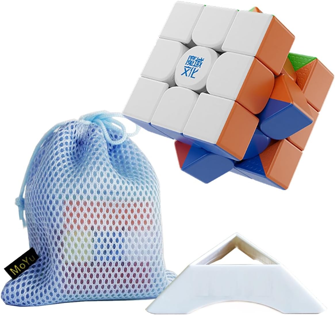2024 MoYu WeiLong WRM V10 3x3x3 M Version 3×3 55.5mm Speed Magic Puzzle Cube Stickerless MY8293 with dice stand and bag