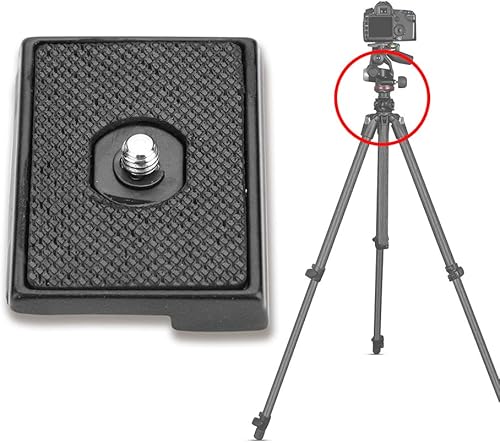 Miniatura 2 de Acouto Placa de liberación rápida para cámara Tr con montaje de tornillo de 14 pulgadas para aleación de aluminio 3157N 3030 3130 3160 3262QR + goma