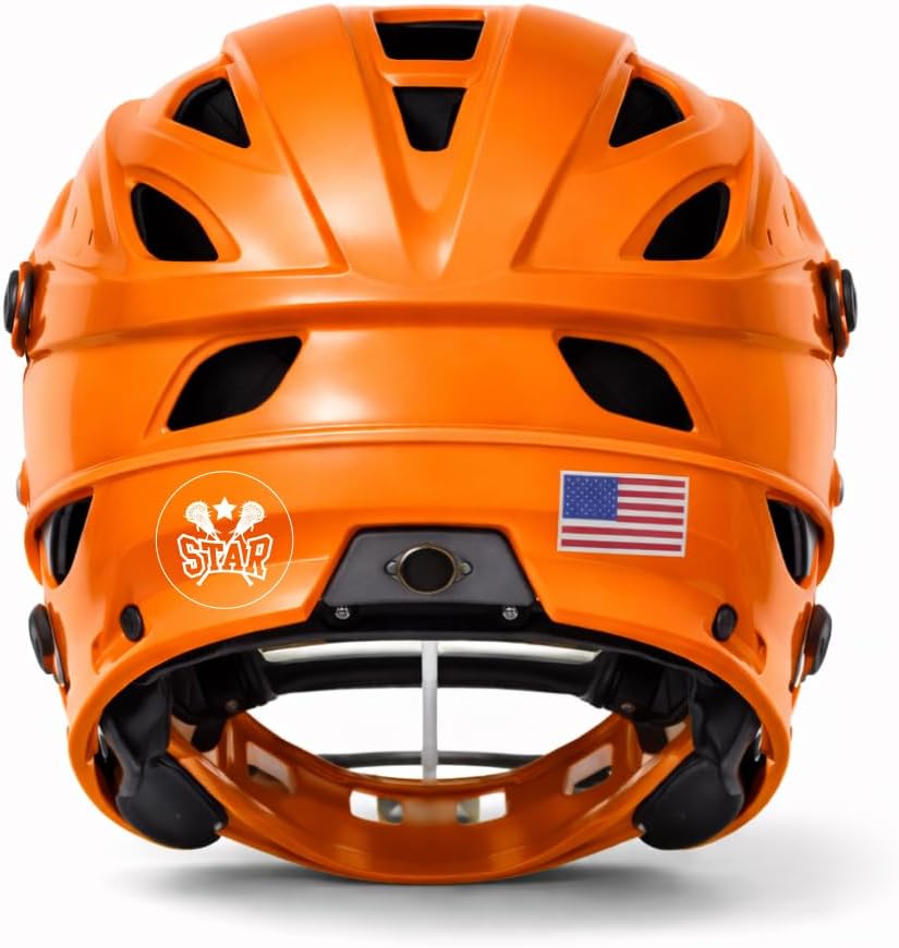 Star Award Decals (White on Clear) - 1 1/8" Circle - 100 Total Stickers (4 Sheets of 25) – 20 Mil Heavy-Duty Vinyl with Strong 3M Adhesive - Pro-Grade Punch-Out Stickers - Lacrosse