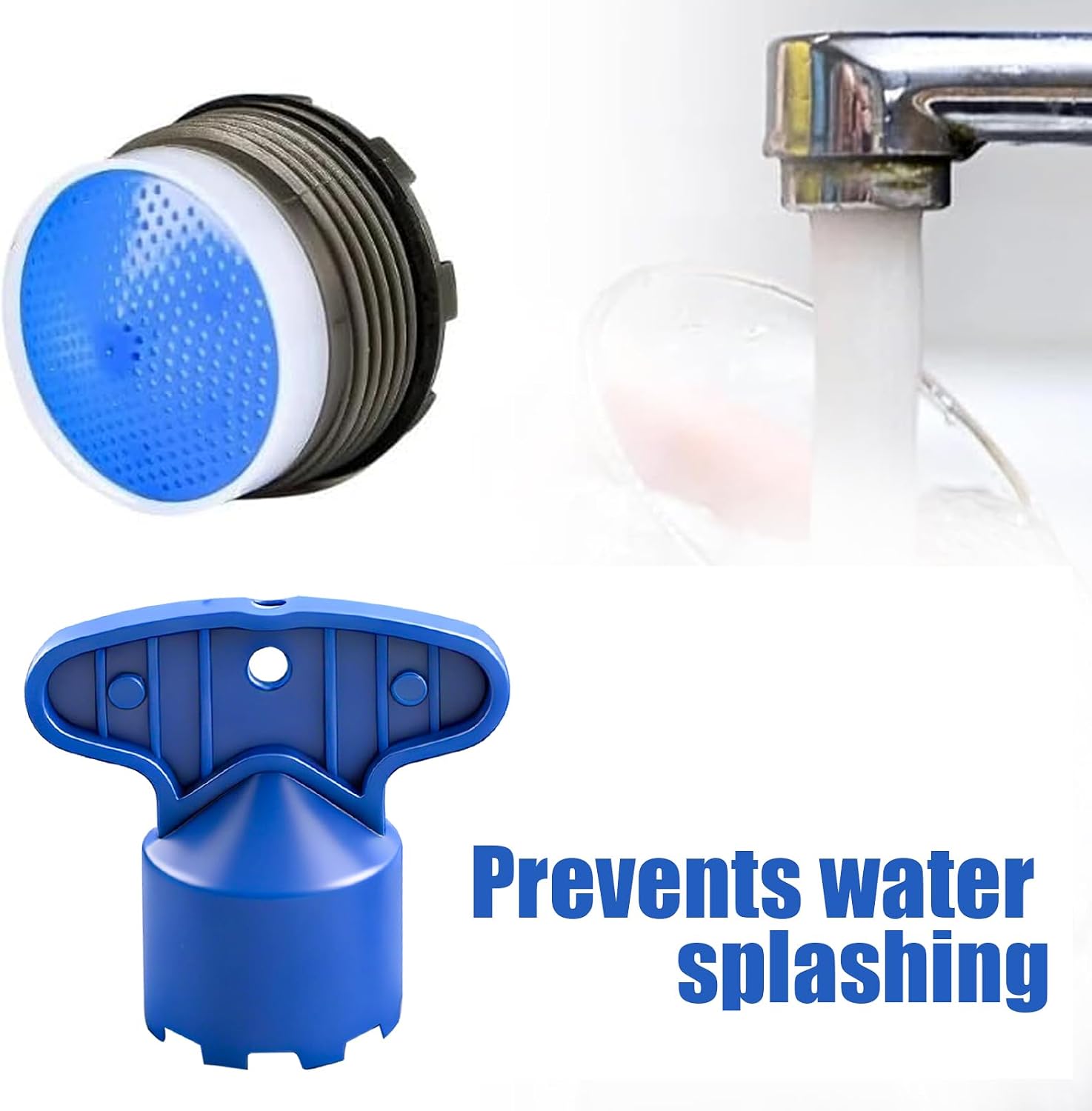 Faucet Aerators Kit with Removal Tool Compatible with KOHLER Faucets, Water Saving Flow Restrictor Set Replacement Part for Bathroom or Kitchen, 2pcs