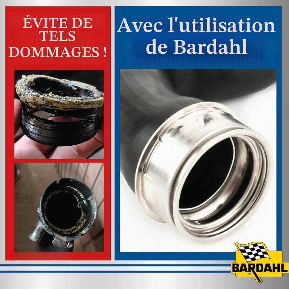 Bardahl Nettoyant moteur diesel, 5 en 1, nettoyage des soupapes AGR, du filtre à particules DPF, protection du système d’injection, 500 ml, 3 pièces