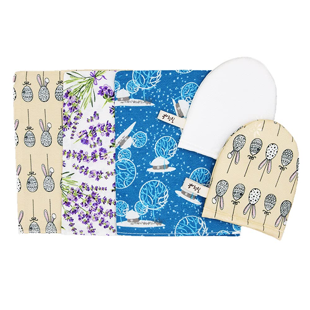 Hwangsil Scrub and Face Towel Korean Exfoliating Towel Bath and Fave Scrub Towel K-beauty Baby Bath Towel Dreaming Egg Design : Beauty & Personal Care