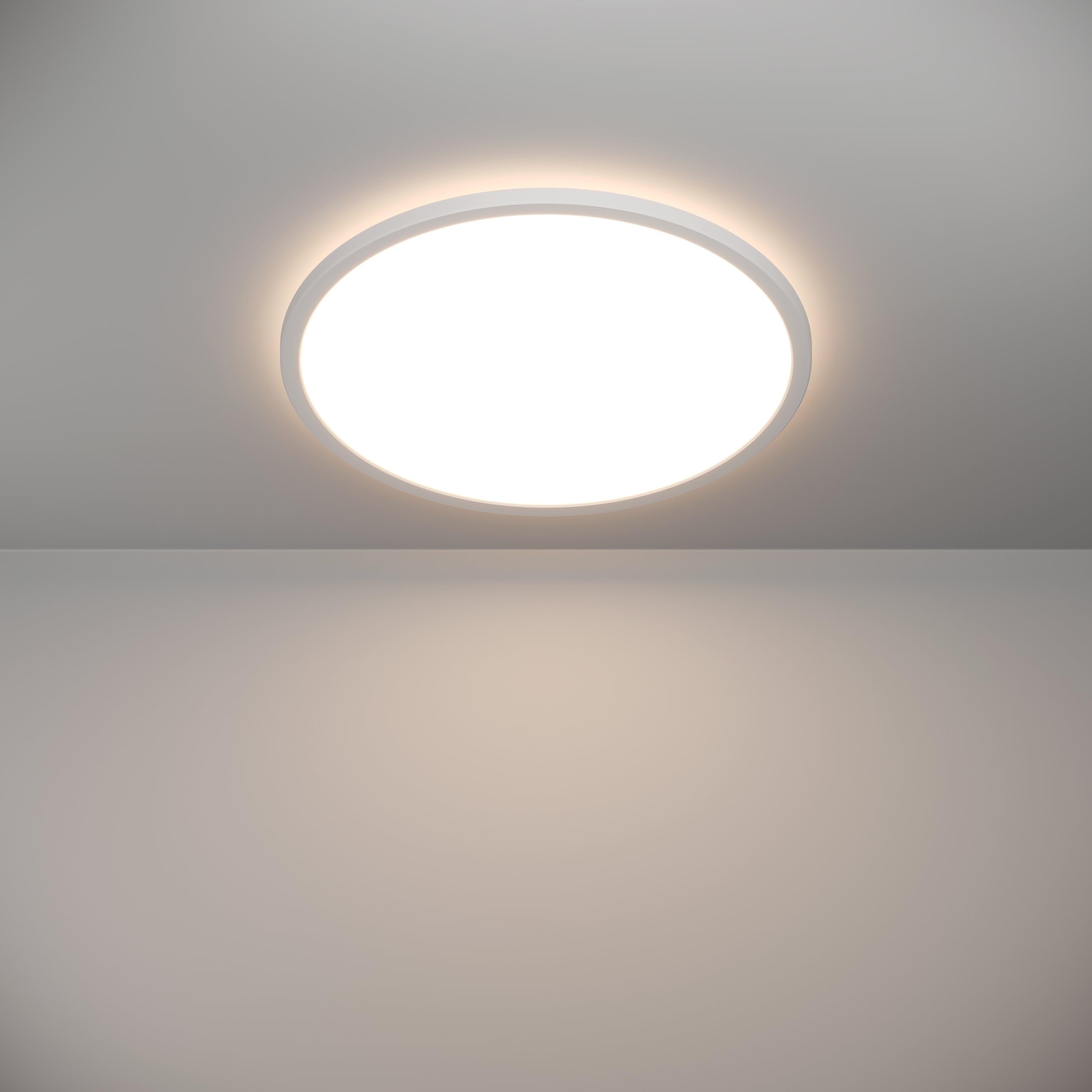 EGLO LED Deckenleuchte Rovito runde Badezimmer | Deckenlampe mit Fernbedienung, Badlampe Decke aus Kunststoff in Weiß, Deckenbeleuchtung warmweiß-kaltweiß, IP44, Ø 50 cm