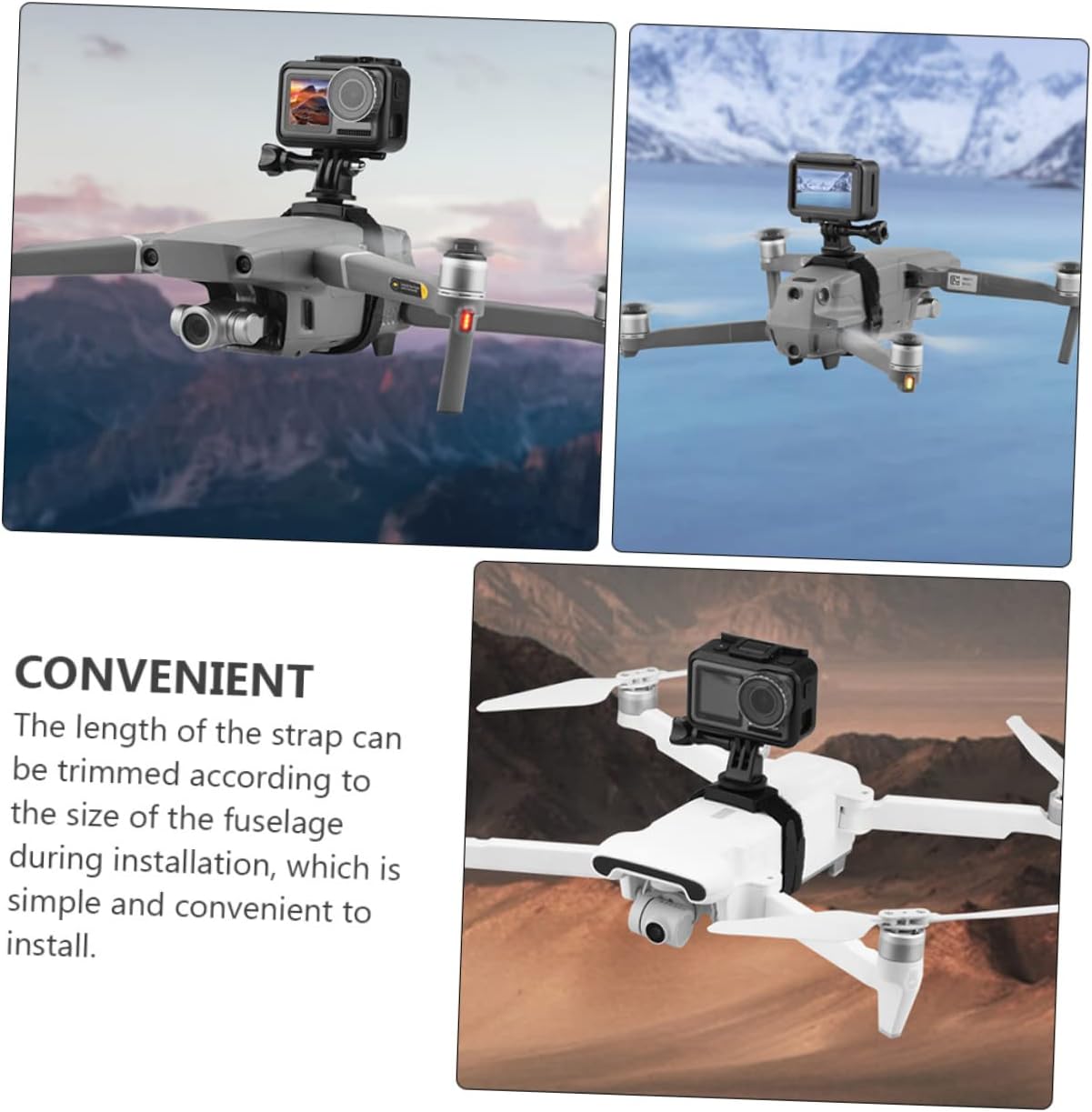Camera Mount Compatible Action Camera Holder for Drone Accessories Quick Release