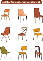 Vista 7 de Savannan Classicsan48749 - Juego de 4 fundas protectoras para sillas de comedor, con hojas de eucalipto de verano, fundas protectoras