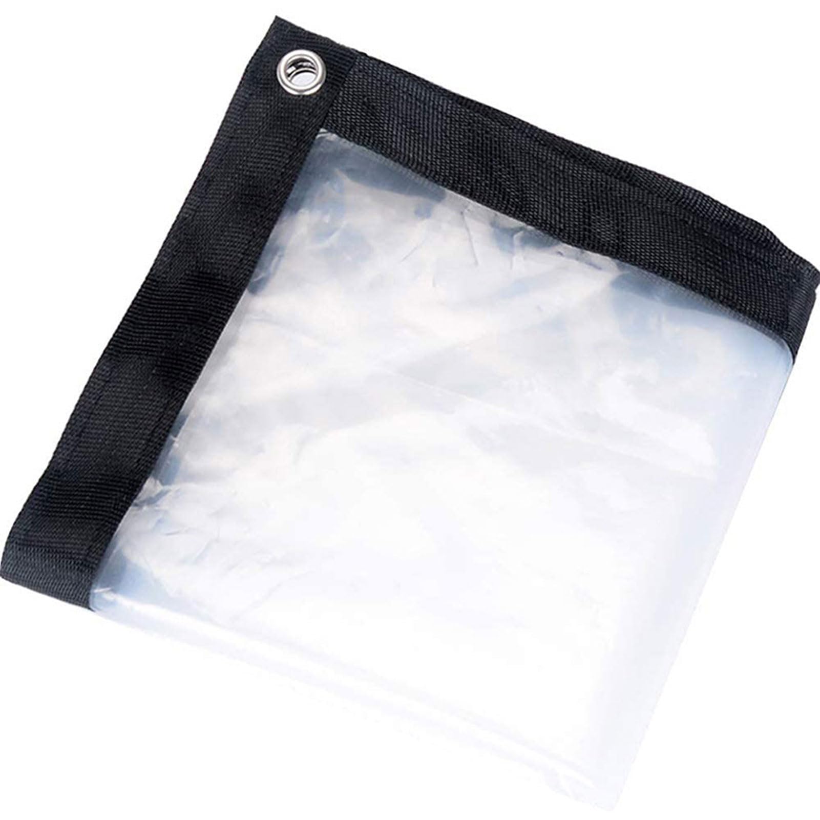 Carxs Light Heavy Duty Waterproof Clear Tarp 1.5X1.8m, Transparent Waterproof Tarpaulin, Tarpaulin Cover, Tarps Heavy Duty, Transparent Tarpaulin With Grommets, Foldable Plastic Tarpaulin