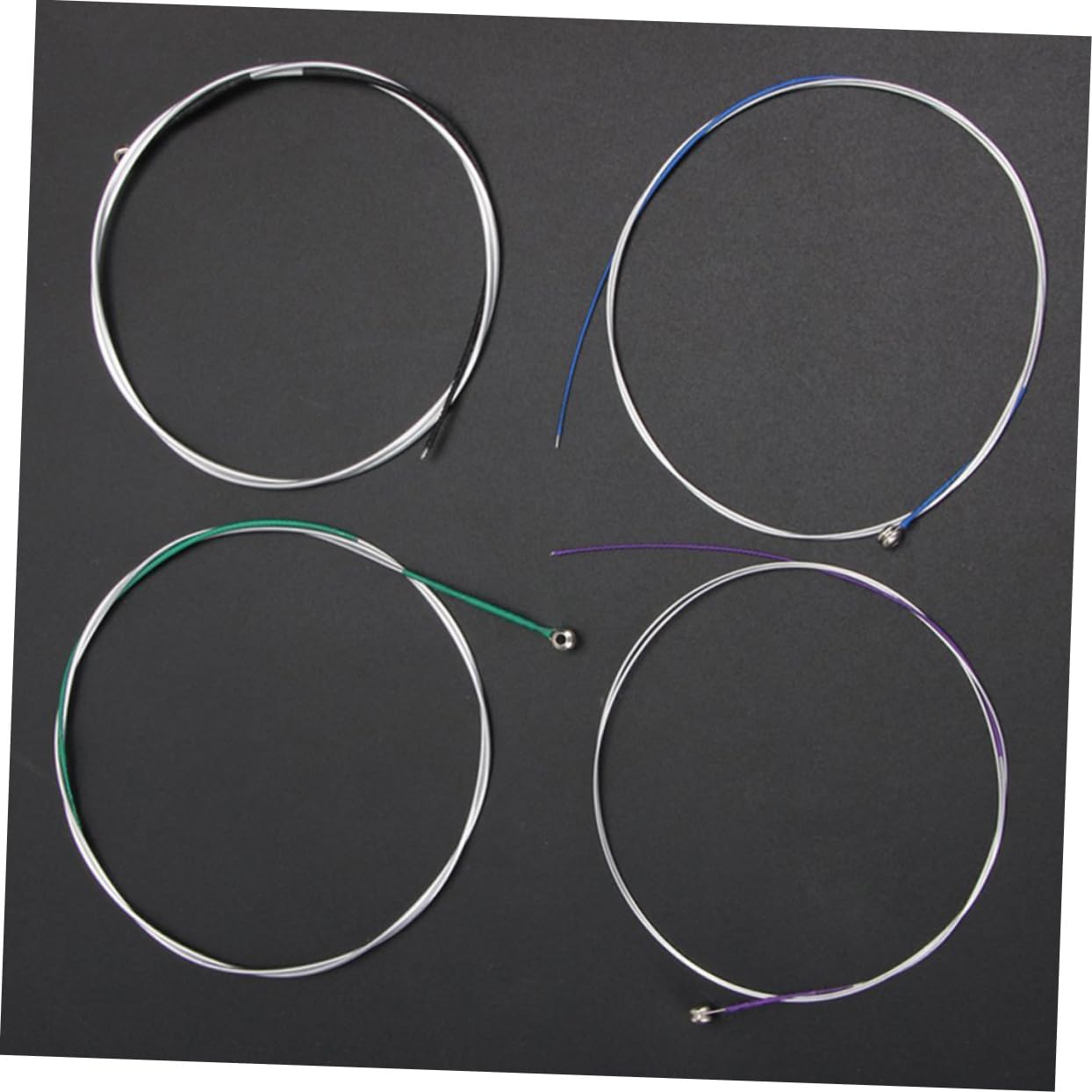 ifundom 8pcs Violin Strings Full Set 4/4 Size Nickel-plated Ball Head Strings for Violin Fine-tuning Accessory