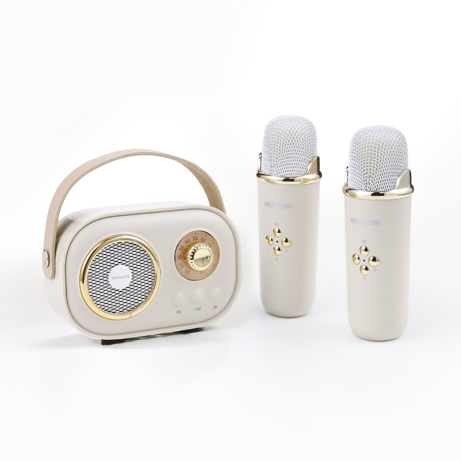 Amazon.com: aiwa Retro Karaoke Speaker with 2 Wireless Mics