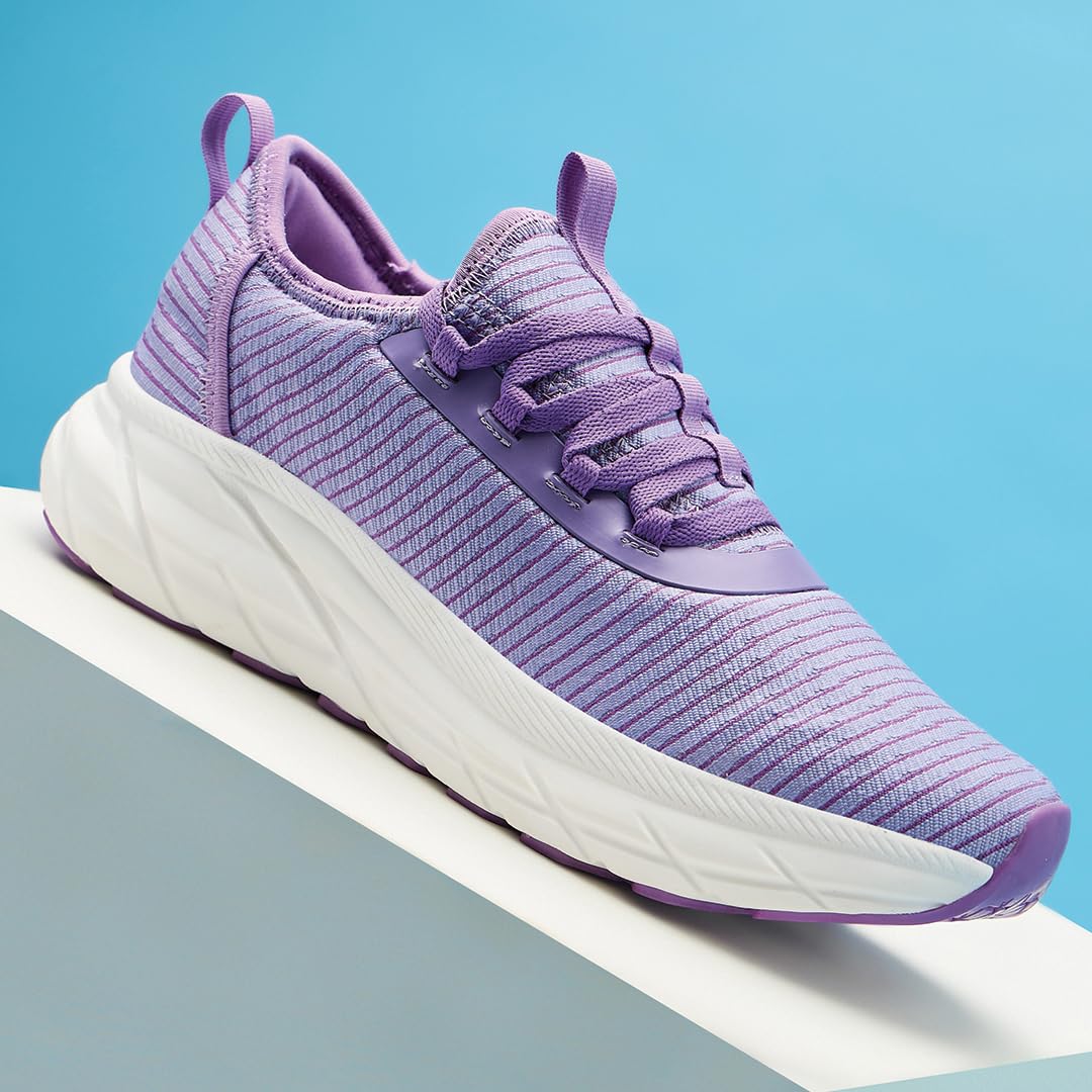 AVANT Women's Sapphire Running Shoes-Superior Traction,Anti Skid, Lightweight, Multi Directional Flexibility, Enhanced Cushioning, Sports Footwear (AVWSH022CL01UK5_Purple_UK 5) 4