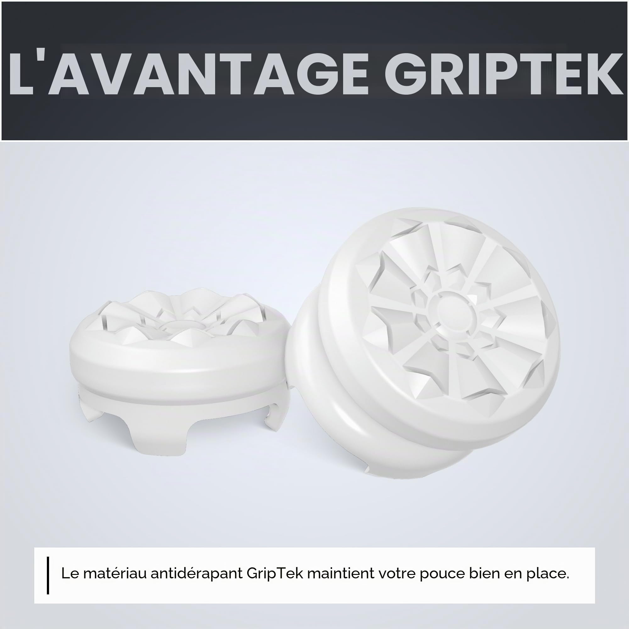 KontrolFreek FPS Freek Galaxie Blanc pour Manette Xbox One et Xbox Series X | Manette Performance | 1 Taille Haute, 1 Taille Moyenne | Blanc
