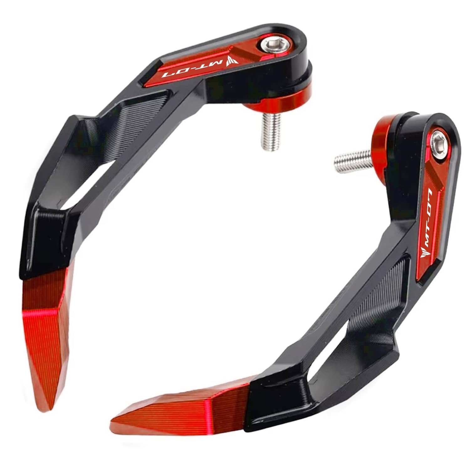 Accessori Moto Per MT-07 2024 2025 MT07 MT 07 2014-2023 Motociclo Leva Frizione Paramani Protezioni Mani Paramani Paramani Guardie Mano in Alluminio CNC (Rosso)