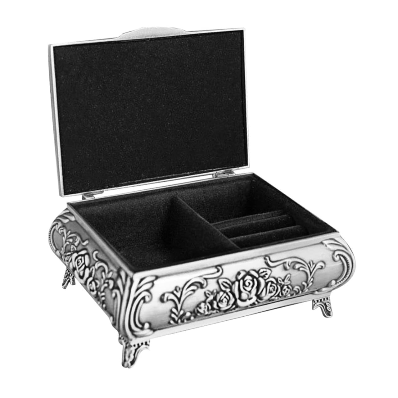 Boîte à bijoux vintage métal Healvian le cadeau rétro idéal pour elle