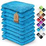 NatureMark 10x Gants de Toilette en Frotte 100% Coton – Doux et Résistants, Idéal pour...