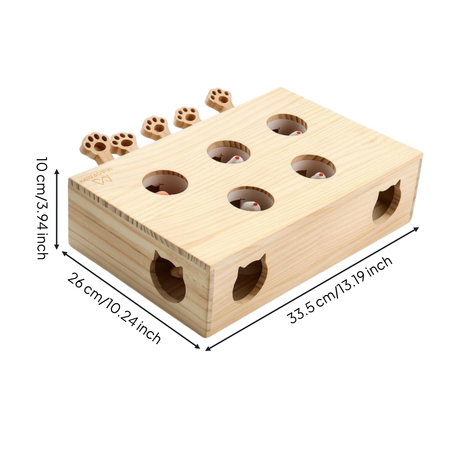 predolo Giocattolo Interattivo Robusto per Gattini, Casa, Appartamento, 打地鼠升级款