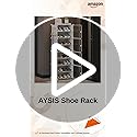 Image of AYSIS 𝟖 𝐒𝐡𝐞𝐥𝐟 DIY Shoe Rack Box Organizer | Multi-Purpose Plastic Shoe Rack for Home | Home Storage Shoe Rack with Door for Entryway, Chappal Slipper Sandals Shoe Stand【White, 8-Shelf-4-Door】