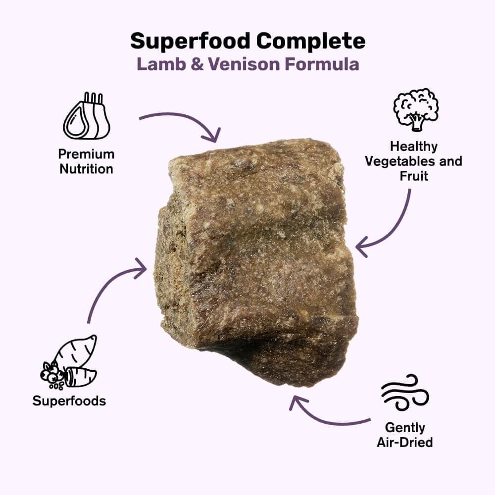 BADLANDS RANCH by Katherine Heigl – Superfood Complete Air-Dried Lamb & Venison Dog Food – High Protein with Superfoods for Daily Wellness & Consistent Nutrition – 64 oz