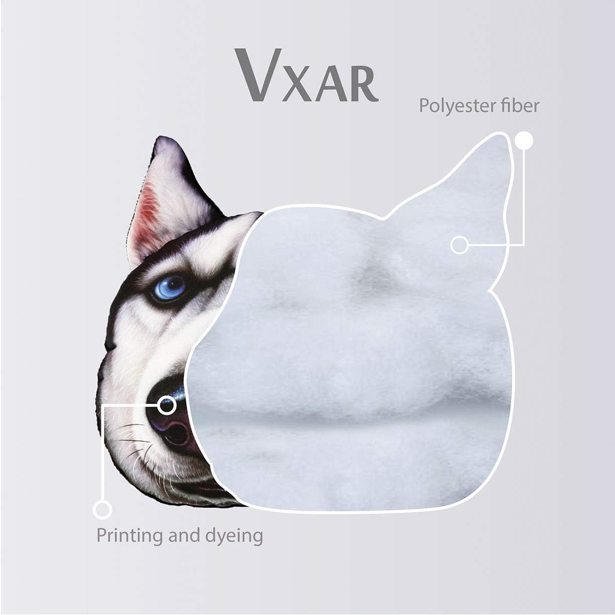VXAR Car Auto Headrest Pillow (Husky