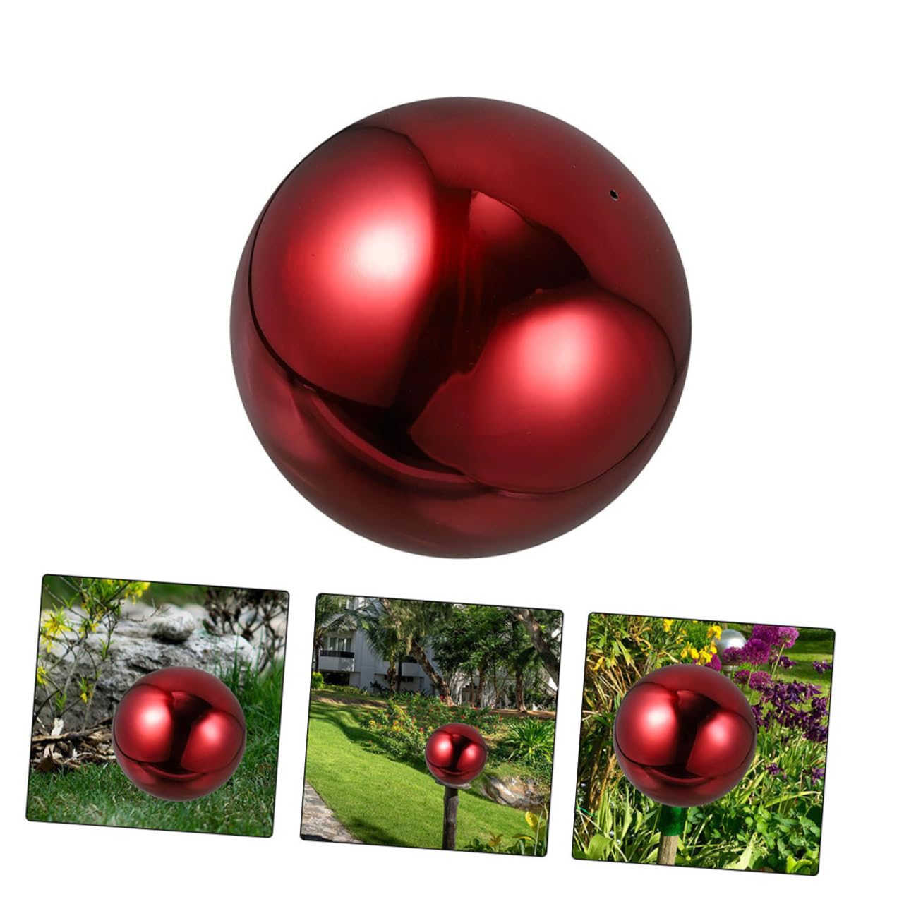 TOYANDONA 2 Piezas Bola de Jardín Reflectante Inoxidable Bola de Espejo Pulido para Decoración de y Efecto Visual y Chic para Fotografía y Únicos