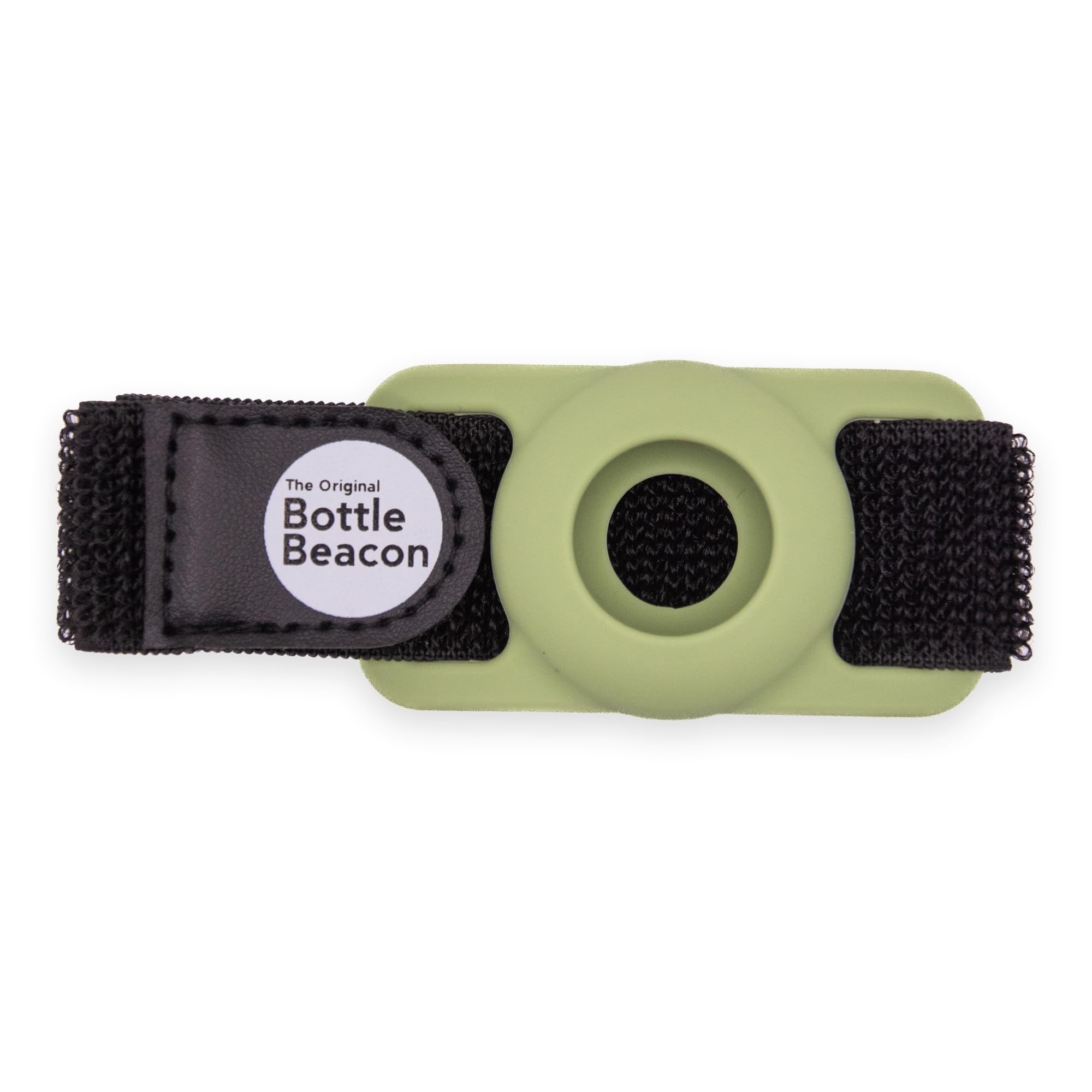 Bottle Beacon® Water Bottle Tracker Strap – Compatible with Apple AirTag, Fits Owala, Stanley, Hydro Flask, Yeti & Nalgene Bottles (Olive)