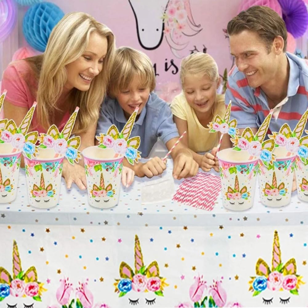 Landifor 2 stks Eenhoorn Kleurplaat Eenhoorn Kleur-in Papier Tafelhoes Grote Kleurplaten Poster Activiteit voor Kinderen Meisje Dochter Eenhoorn Thema Verjaardagsfeestje Gift School Klas Activiteit