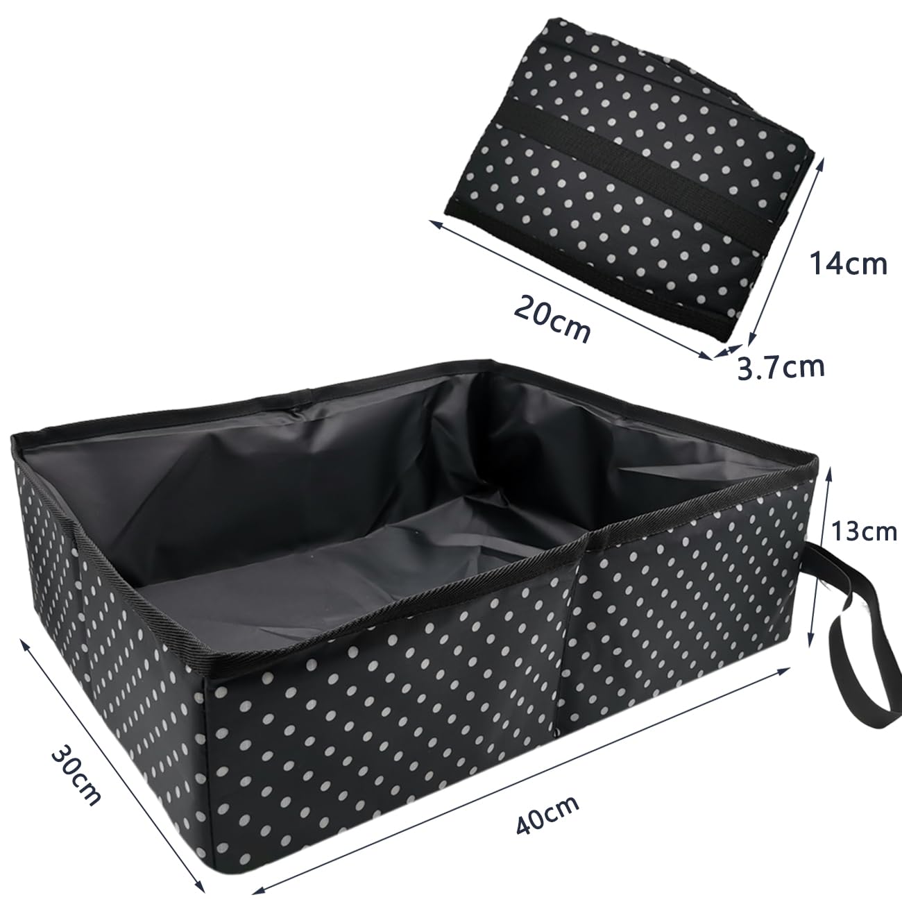 Travel Litter Box Foldable, Portable Cat Litter Box for Travel for Kittens Waterproof, Easy to Clean - Image 3