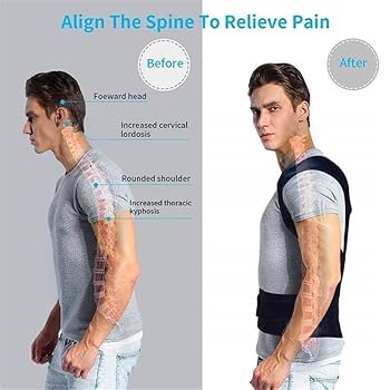 男性と女性のための調節可能な姿勢矯正器 - 姿勢ブレース、鎖骨サポート Amazon | 男性と女性のための姿勢矯正器 背中の姿勢ブレース
