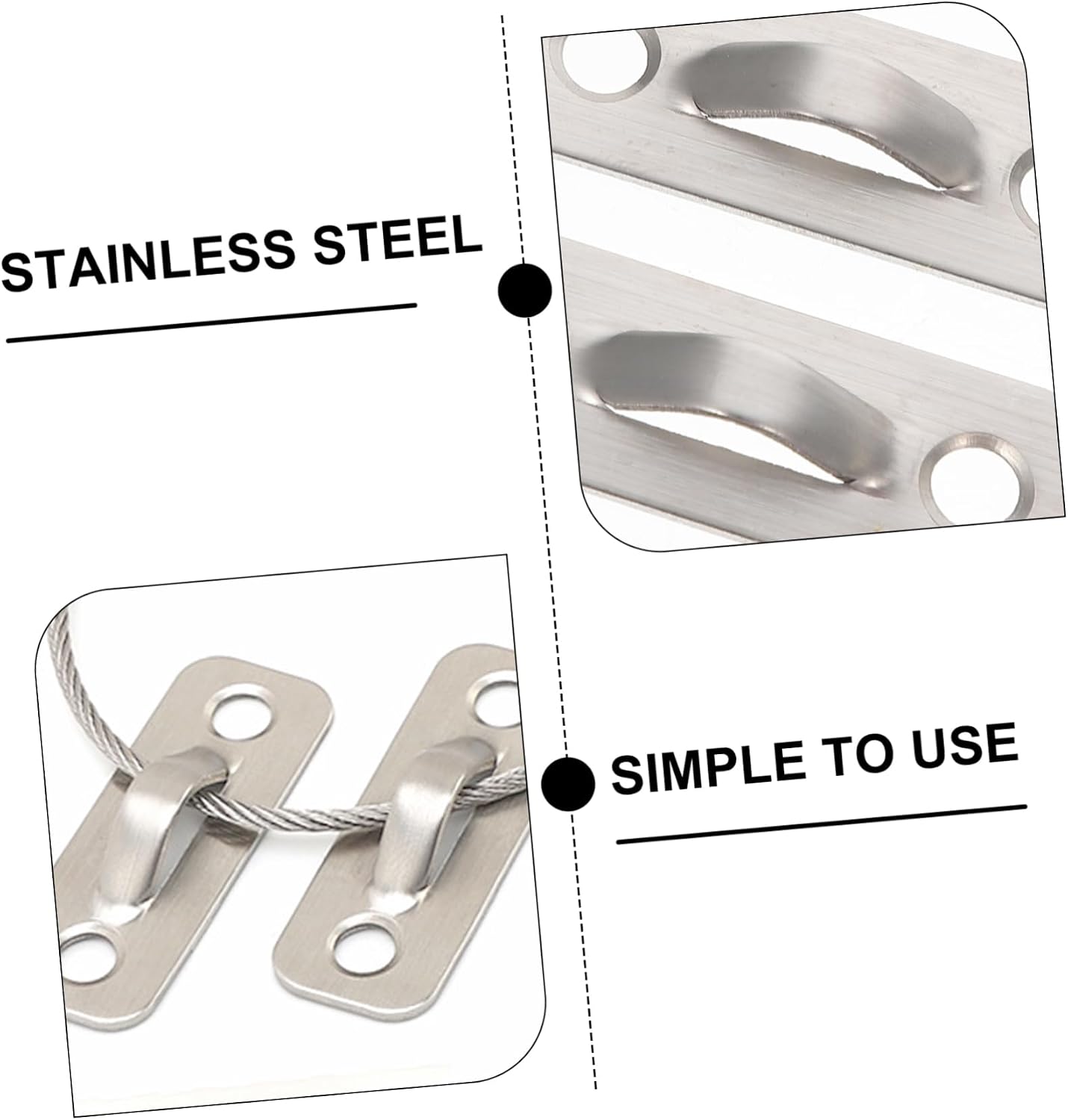 Yardwe 2 Sets Heavy Duty Furniture Straps for Safety Falling Prevention Anchors for Home Furniture Secure Tv Dressers Cabinets More Reliable Stability Easy Installation