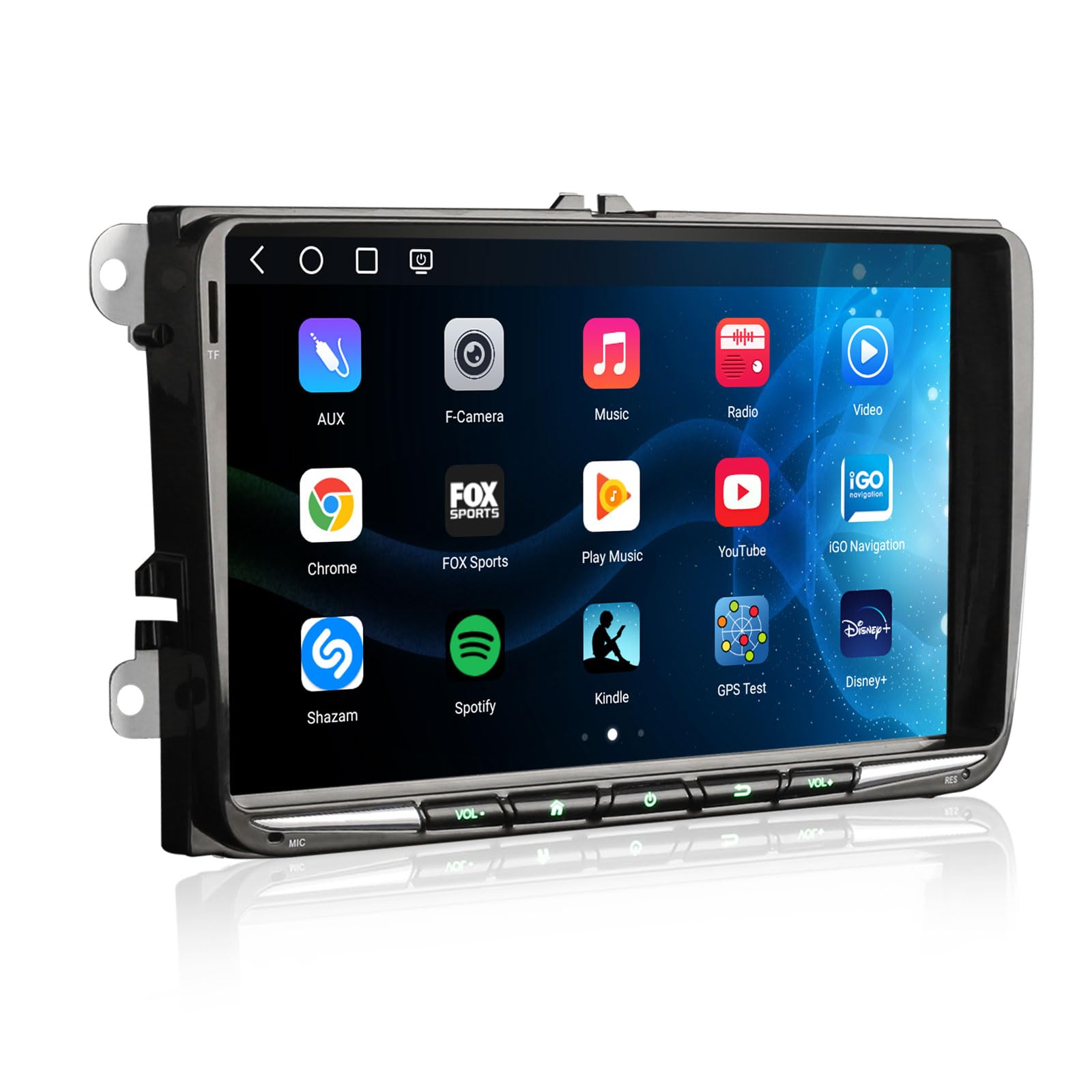 Qualcomm 8 Kern 8GB+128GB Android 16 DAB+ Autoradio Für VW Caddy Passat B6 Golf 5/6 Tiguan Touran Jetta SEAT Skoda mit GPS Navigation CarPlay Android Auto DSP WiFi Bluetooth 5.1 USB 4G 9" Touchscreen