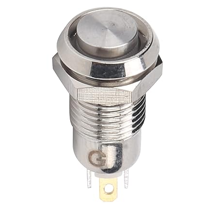 Switch Push Button, Rust Proof Anti Corrosive Waterproof Push Button for Access Control for Equipment Start(Green)'