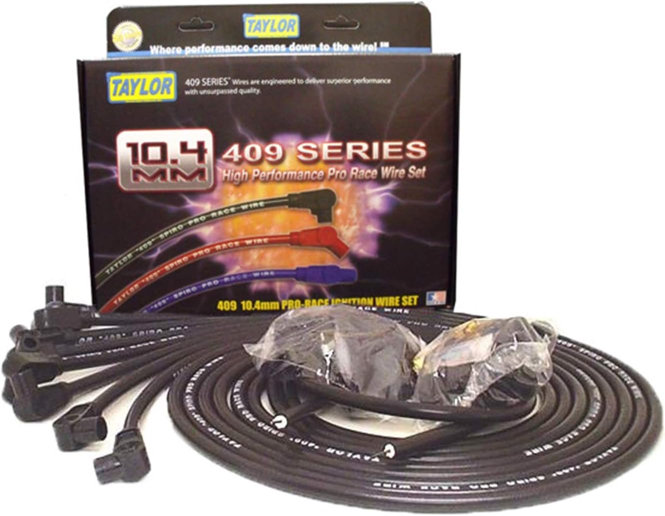 Taylor Cable 79051 Black 409 10.4mm Universal Fit Spiro-Wound Wire