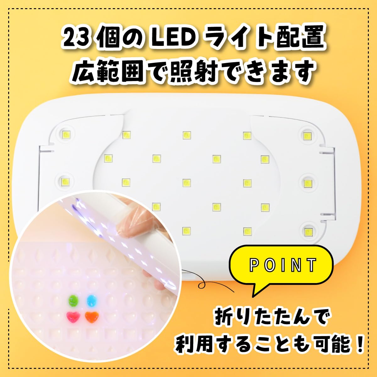 Amazon.co.jp: UV-LED レジンライト 強力 36W croccha オリジナル LED