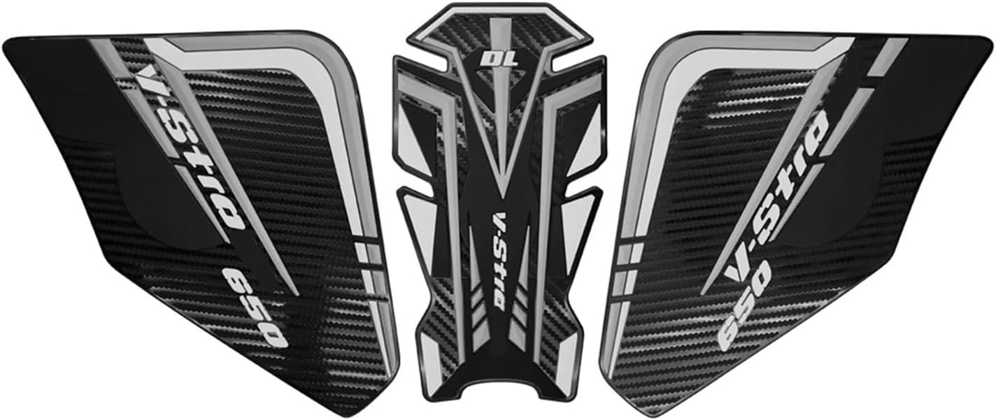 Motorcycle Tank Sticker Motorcycle Accessories Side Fuel Tank Pad Non-Slip Rubber Stickers Protection for V-Strom 650 DL650 2017-2023.