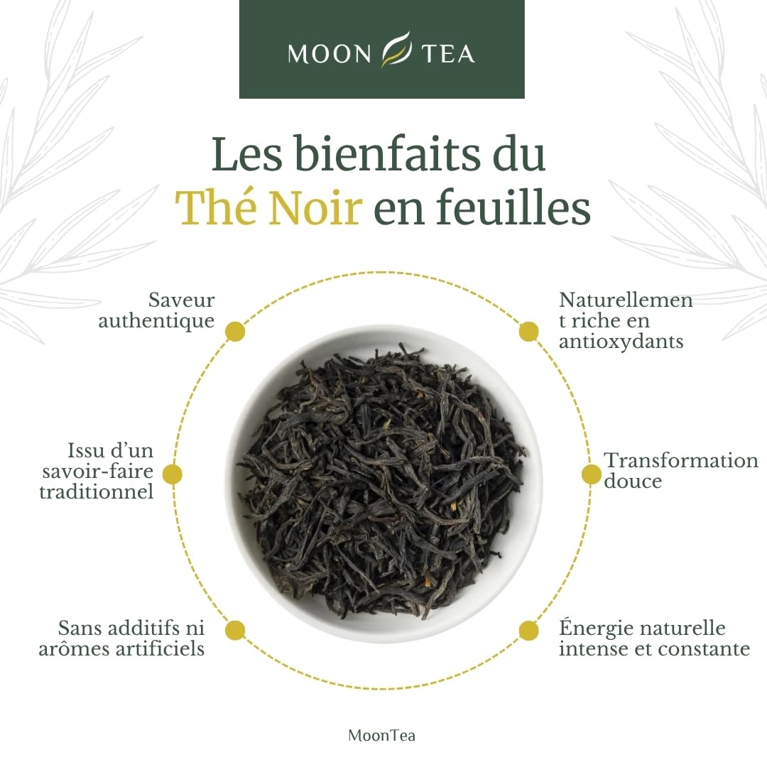 MoonTea | Thé Noir Phuguri First Flush - 100 g | Thé Indien en Feuilles