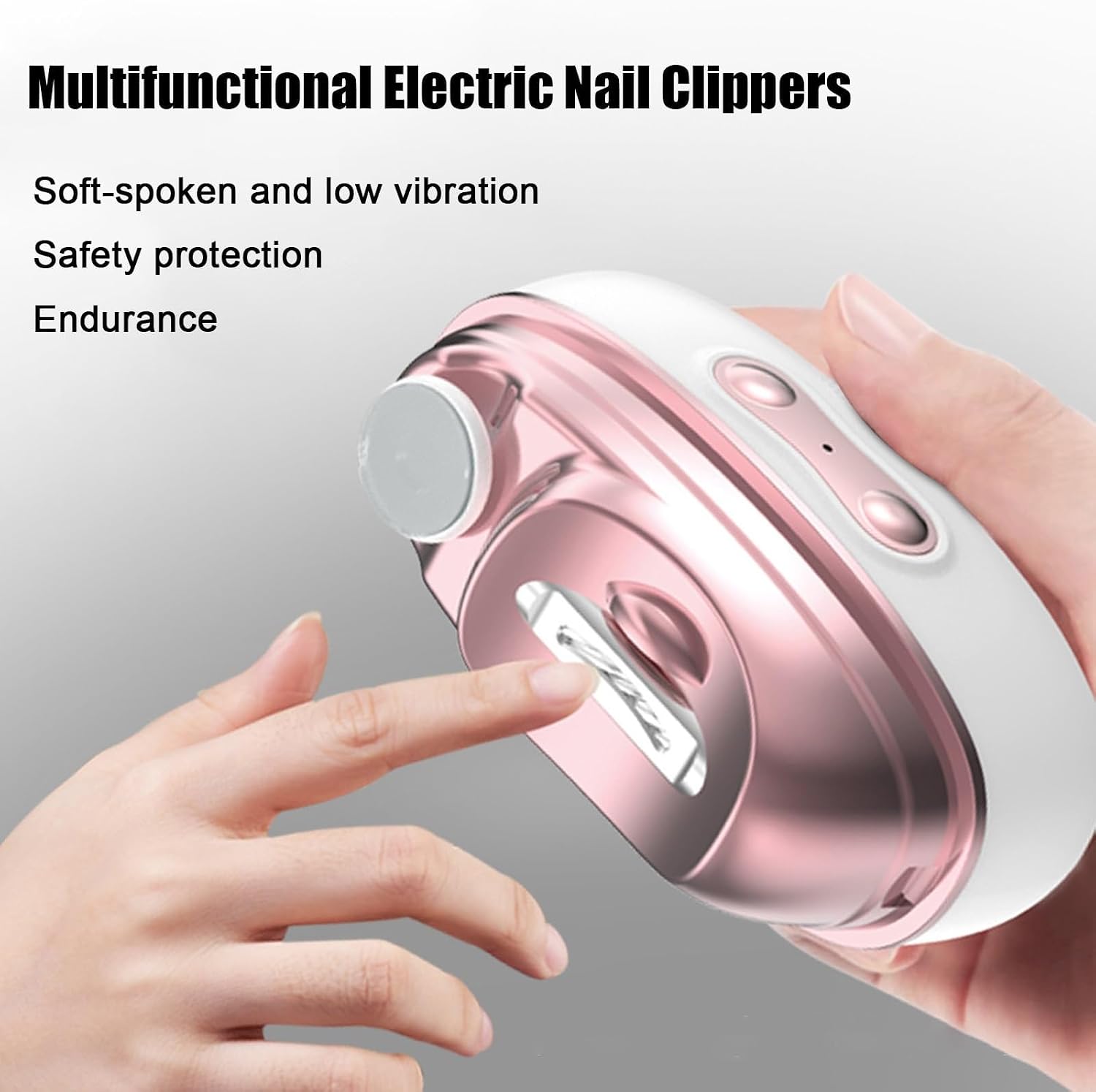 Advanced Whirling Unguis Polisher for Grasps and Feet Quiet Action Thin Body Permanent ABS Construction Easy Storage Multiple Functional Unguis Mill