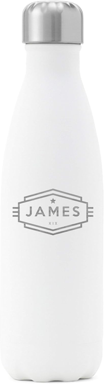 Personalized Stainless Steel Bottle 17oz - Cadet (Brown)