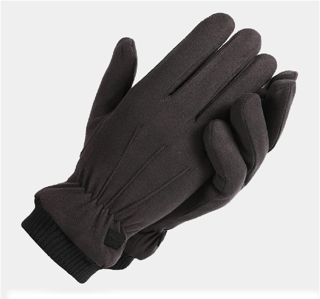 Women Men Finger Winter Gloves - Soft Warm & Windproof Cold Weather Gloves One Size