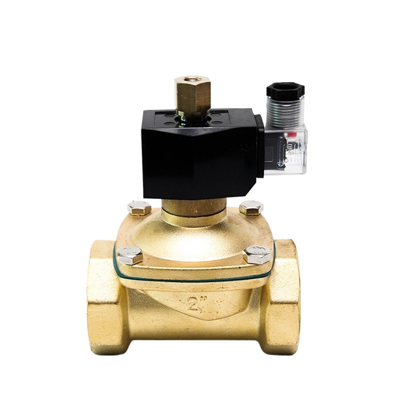 Válvula Solenoide de agua normalmente abierta de latón, 1/4 ", 1/2", 3/4 ", 1", 2", resistente al agua, 220V, 24V, 12V, 110V, 380V, for agua, Gas y aceite(3/4",NPT_110VAC)