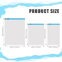 Vista 2 de 10 bolsas de compresión sin necesidad de vacío, 3 tamaños, bolsas de vacío de viaje para embalaje de equipaje, bolsa enrollable para ahorro